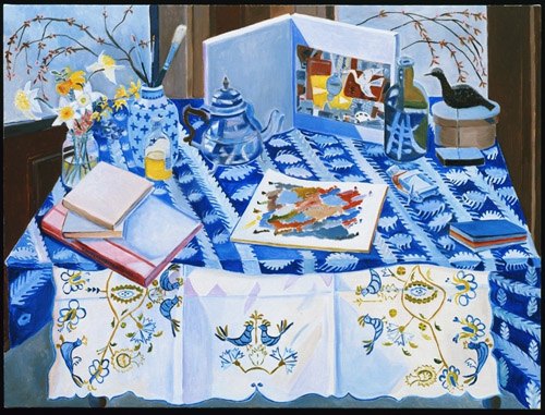 Blue Studio #4: With Palette