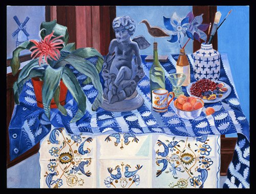 Garden Sculpture with Bromeliad
