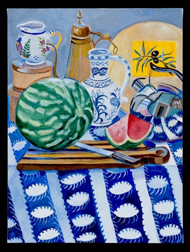 Blue Studio #3S Whole Watermelon