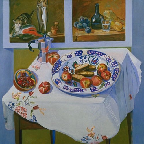 "Hommage a Chardin#2", oil, 36"H x 36" W