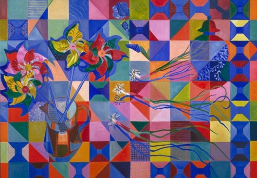 \"Pinwheels and Scallions\" oil 36\"H x 51\"W