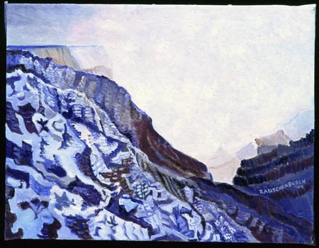 "Snowstorm in the Grand Canyon" oil, 2004, 20"H x 26"W