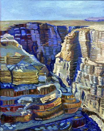 "The Gorge of the Little Colorado" oil, 2005, 31"H x 25