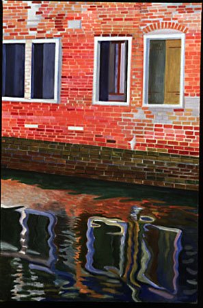 "Behind the Scuola di San Rocco #3" Oil, 42"H x 27"W, 2001