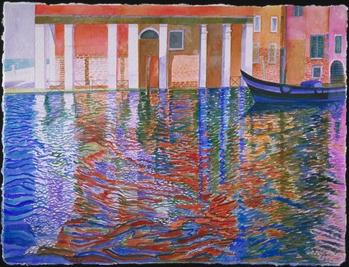 "The San Trovaso Canal, Venice #2", 28" x 38", 2000