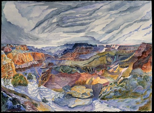 "The Grand Canyon Suite", watercolor, 28" x 38". 2007